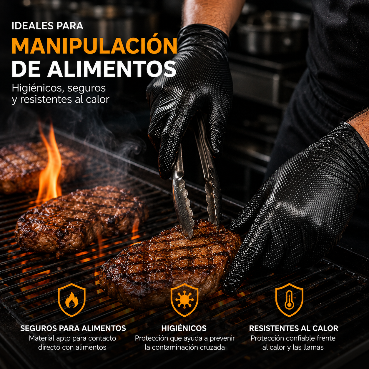 Guante de Nitrilo Texturizado
